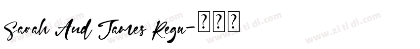 Sarah And James Regu字体转换